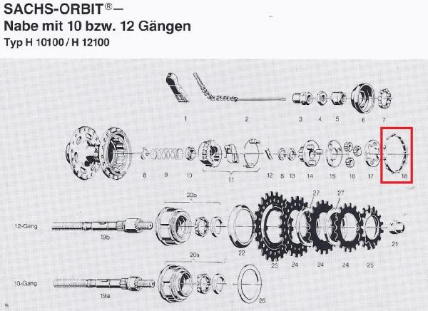 KUGELHALTER SACHS ORBIT Ø 53,5 MM